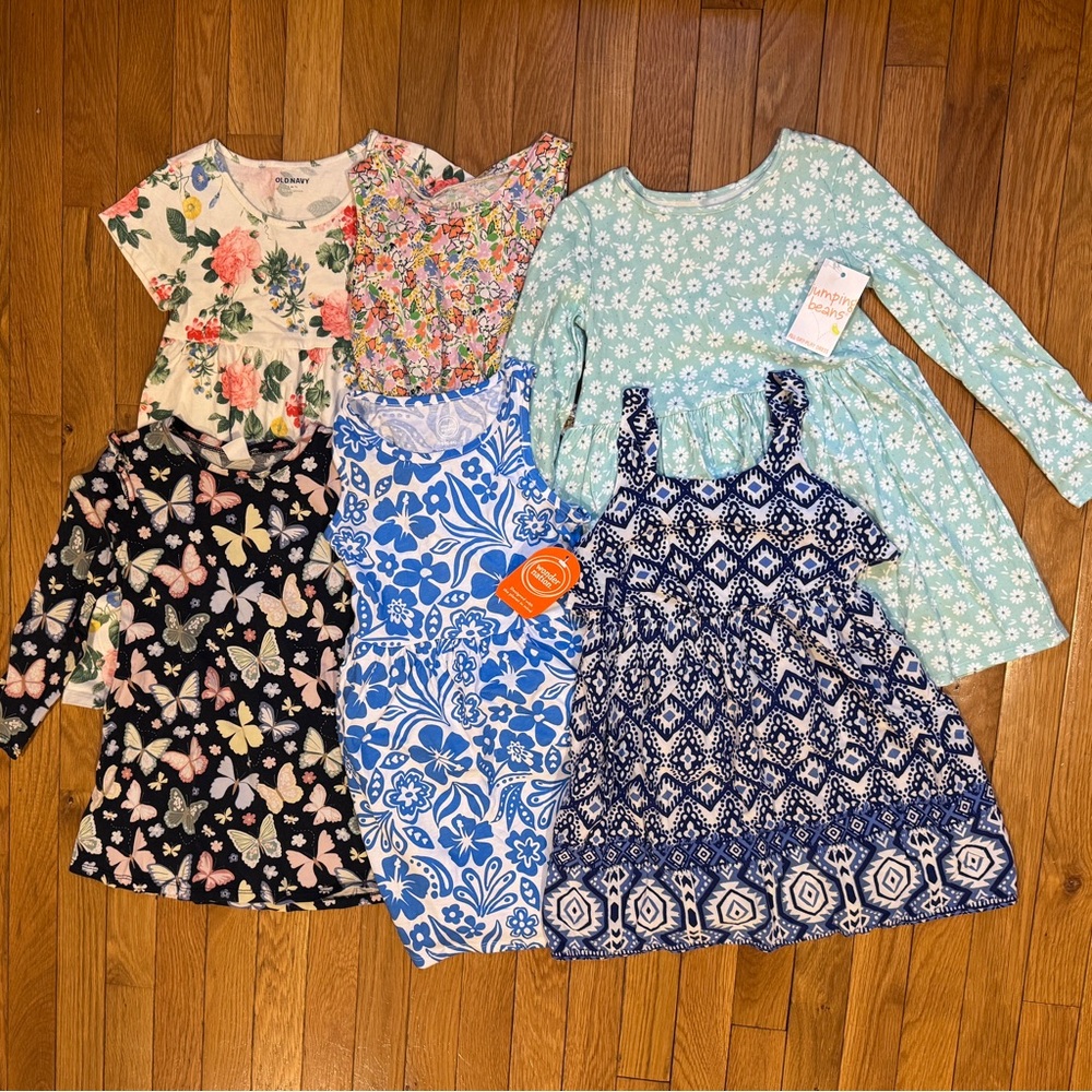 Girls Floral and Patterned Dress Bundle